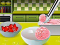 თამაშის Homemade Strawberry Ice Cream