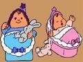 თამაშის Online coloring baby twins