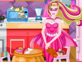 თამაშის Super Barbie Kitchen Cleaning