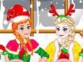 თამაშის Elsa And Anna Christmas Day