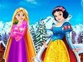 თამაშის Rapunzel And Snow White Winter Dress Up