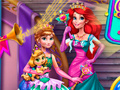 თამაშის Anna And Ariel Princess Ball Dress Up