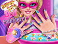 თამაშის Superhero doll manicure