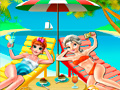 თამაშის Elsa and Anna Beach Selfie
