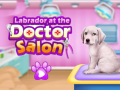თამაშის Labrador at the doctor salon    