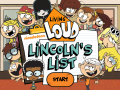 თამაშის The Loud House: Lincolns List  