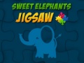 თამაშის Sweet Elephants Jigsaw