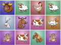 თამაშის Farm animals matching puzzles