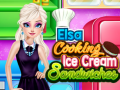 თამაშის Elsa Cooking Ice Cream Sandwiches