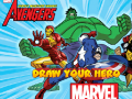 თამაშის Marvel Draw Your Hero