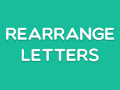 თამაშის Rearrange Letters