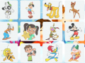 თამაშის Cartoons Characters