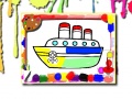 თამაშის Boats Coloring Book