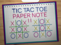 თამაშის Tic Tac Toe Paper Note 2