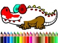 თამაშის Back To School: Aligator Coloring