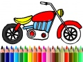 თამაშის Back To School: Motorbike Coloring