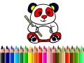 თამაშის Back To School: Panda Coloring