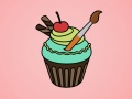 თამაშის Yummy Cupcake Coloring