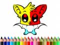 თამაშის Cute Bat Coloring Book