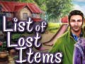 თამაშის List of Lost Items