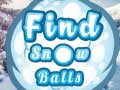 თამაშის Find Snow Balls