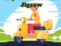 თამაშის City Scooter Rides Jigsaw