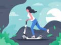 თამაშის Electric Scooter Rides Jigsaw