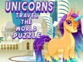 თამაშის Unicorns Travel The World Puzzle
