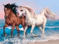 თამაშის Animals Jigsaw Puzzle Horses