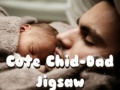თამაშის Cute Child-Dad Jigsaw