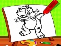 თამაშის Easy Kids Coloring Dinosaur