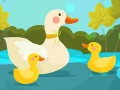 თამაშის Mother Duck and Ducklings Jigsaw