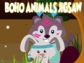თამაშის Boho Animals Jigsaw
