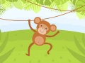 თამაშის Funny Monkeys Coloring