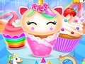 თამაშის Unicorn Mermaid Cupcake Cooking Design