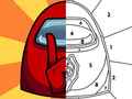 თამაშის Among Us Them Coloring Book