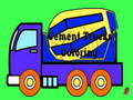 თამაშის Cement Trucks Coloring