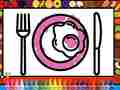 თამაშის Color and Decorate Dinner Plate