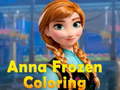 თამაშის Anna Frozen Coloring