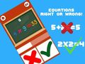 თამაშის Equations Right or Wrong