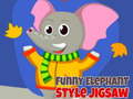 თამაშის Funny Elephant Style Jigsaw