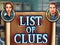 თამაშის List of clues