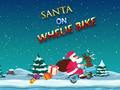 თამაშის Santa On Wheelie Bike