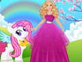 თამაშის Barbie and Pony Dressup