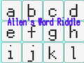 თამაშის Allen's Word Riddle