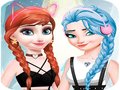 თამაშის Elsa and Anna Dress Up Makeup 