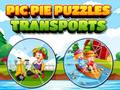 თამაშის Pic Pie Puzzles Transports
