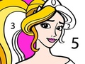თამაშის Princess Coloring By Number