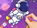თამაშის Coloring Book: Astronaut