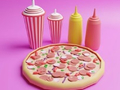 თამაშის Coloring Book: Pizza